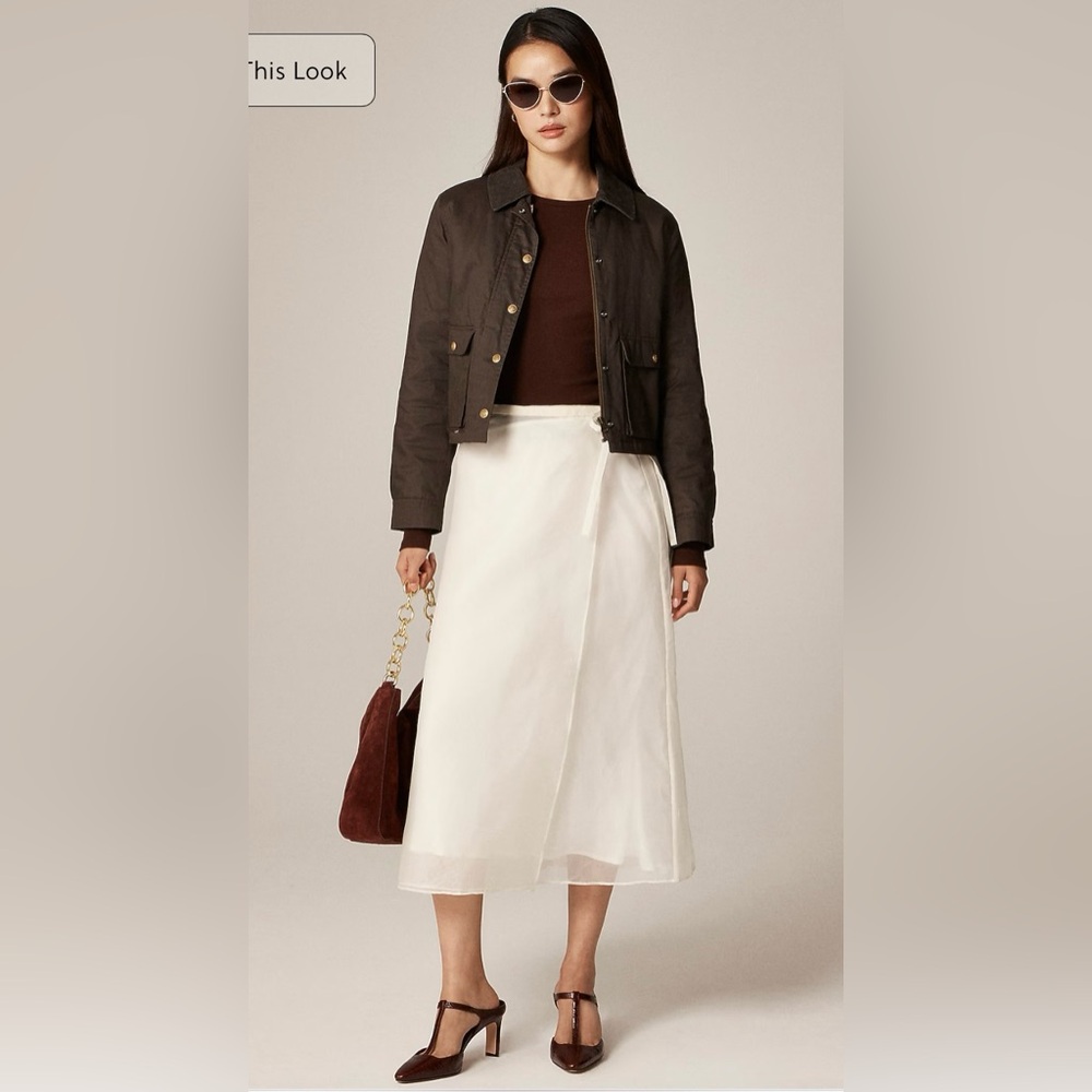 J.Crew Perfect rib long-sleeve T-shirt in French press - Picture 2 of 8